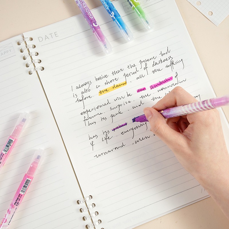 【Joytop悦木】三麗鷗 花花万物-魔幻筆12支盒装 荧光筆 重点 彩色筆 送禮-細節圖4