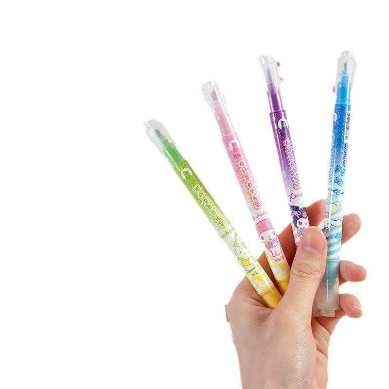 【Joytop悦木】三麗鷗 花花万物-魔幻筆12支盒装 荧光筆 重点 彩色筆 送禮-細節圖5