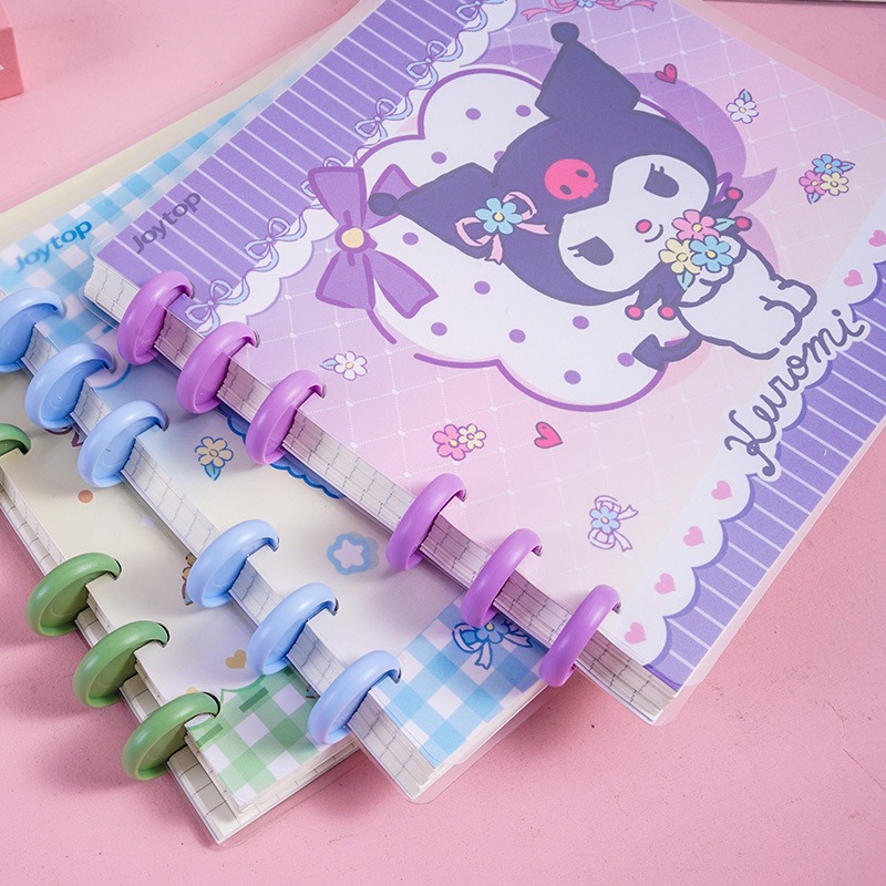 【Joytop悦木】三麗鷗 花花万物-蘑菇扣活页本 可爱 卡通本子 高颜值 筆記本 送禮-細節圖2