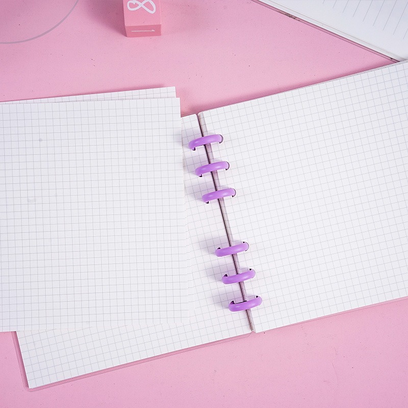 【Joytop悦木】三麗鷗 花花万物-蘑菇扣活页本 可爱 卡通本子 高颜值 筆記本 送禮-細節圖4