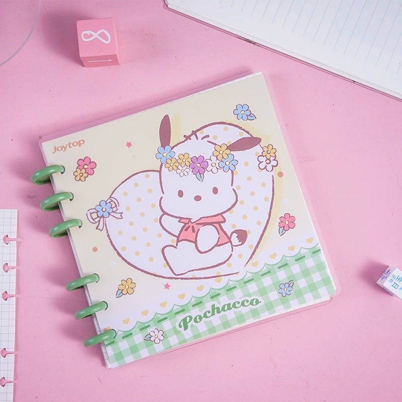 【Joytop悦木】三麗鷗 花花万物-蘑菇扣活页本 可爱 卡通本子 高颜值 筆記本 送禮-細節圖5