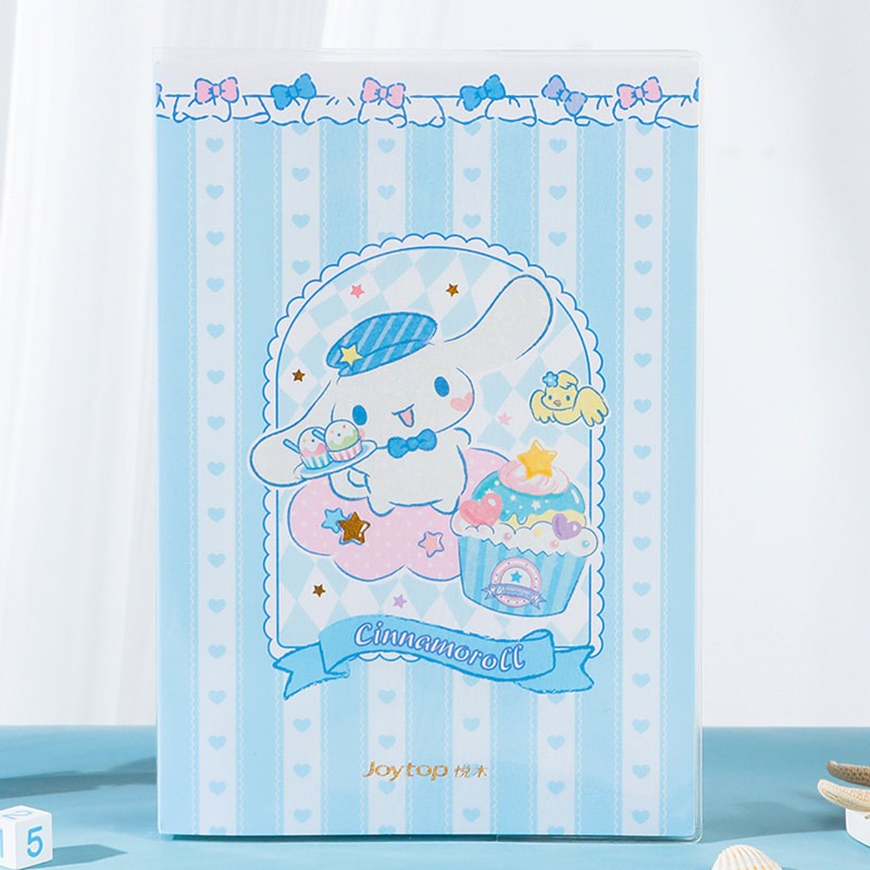 【Joytop悦木】三麗鷗 甜品派对-大耳狗胶套本B5 可爱卡通横线筆记本手帐 送禮-細節圖4