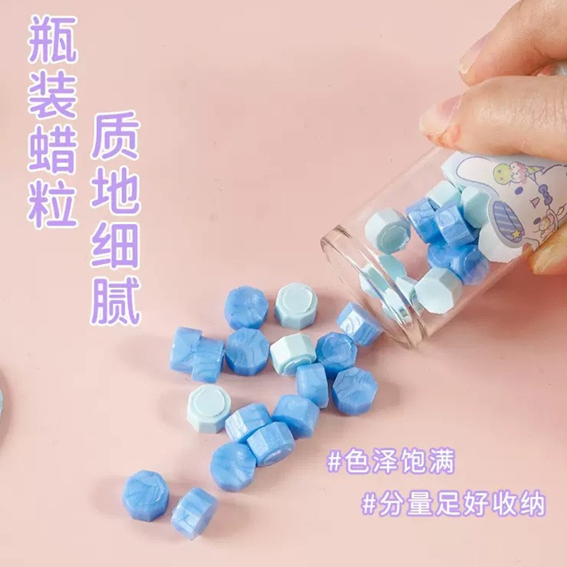 【Joytop悦木】三麗鷗 甜品派对-大耳狗火漆礼盒 文具貼紙 儿童适用卡通创意印章 送禮-細節圖3