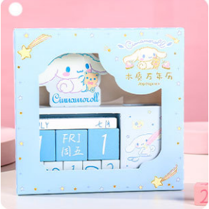 【Joytop悦木】三麗鷗 木质万年曆 考试倒计时台曆 日曆 卡通創意桌曆 送禮-規格圖5