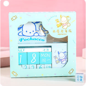 【Joytop悦木】三麗鷗 木质万年曆 考试倒计时台曆 日曆 卡通創意桌曆 送禮-規格圖5