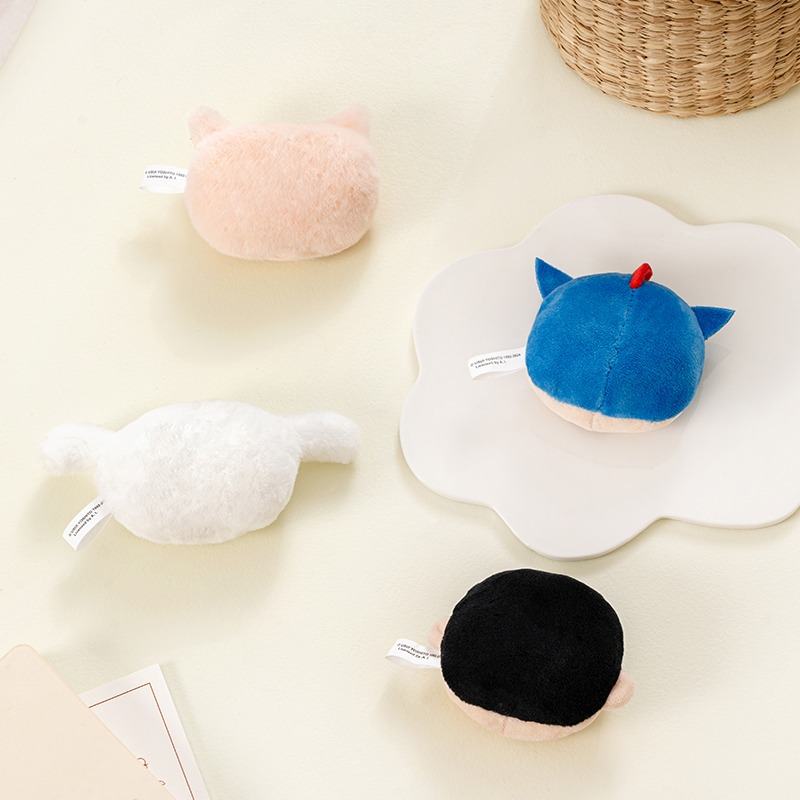 【漫貓】正版 蠟筆小新 毛绒磁吸冰箱貼 可爱公仔裝飾品 左卫门卡通家居擺件 送禮-細節圖5