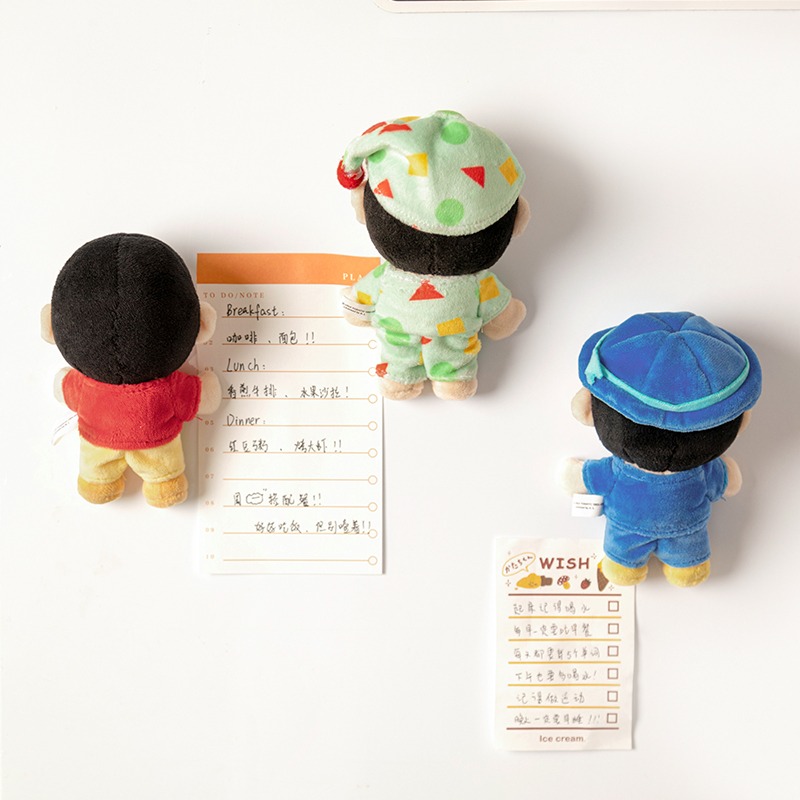 【漫貓】正版 蠟筆小新 毛绒公仔冰箱貼 可爱玩偶磁貼 創意家居擺件 卡通公仔裝飾品 送禮-細節圖3