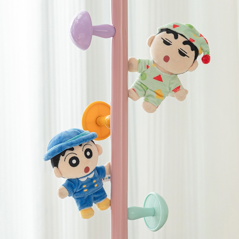 【漫貓】正版 蠟筆小新 毛绒公仔冰箱貼 可爱玩偶磁貼 創意家居擺件 卡通公仔裝飾品 送禮-細節圖4