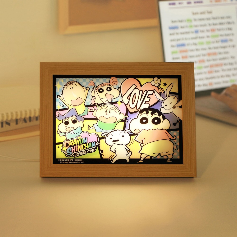 【漫貓】正版 蠟筆小新 场景燈 床头桌面擺件装飾品 可爱小夜燈动漫周边 新之助 送禮-規格圖5