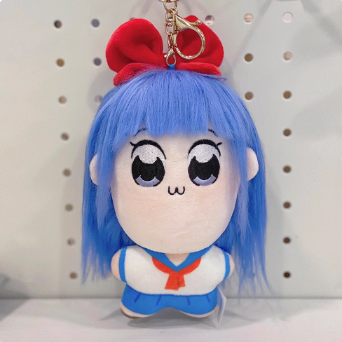 【漫貓】正版  pop子和pipi美的日常 10cm海星体炸毛毛绒掛件 可爱公仔玩偶鑰匙扣 包包掛件 吊飾 送禮-規格圖5