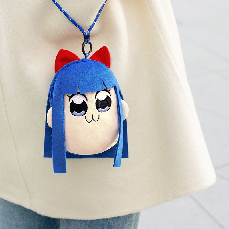 【漫貓】正版  pop子和pipi美的日常 毛絨零钱包 可爱耳机包 卡通玩偶收納包包 送禮-細節圖5