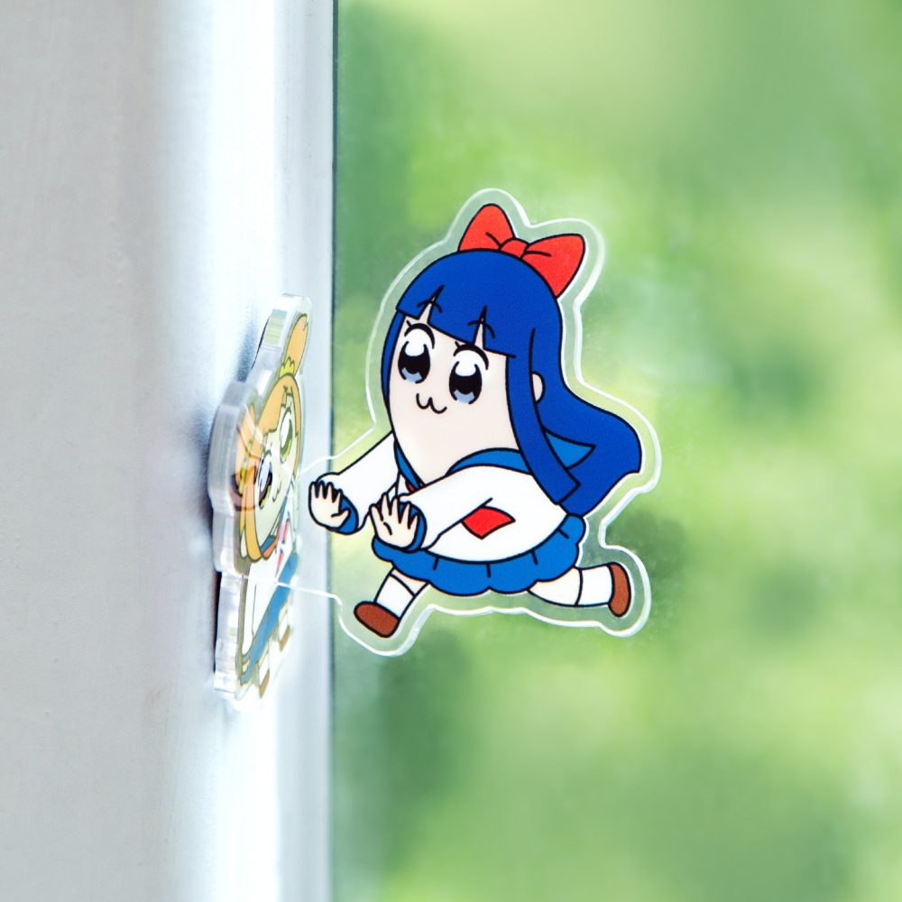 【漫貓】正版  pop子和pipi美的日常 磁吸亚克力冰箱貼 創意立牌备忘录 送禮-細節圖2