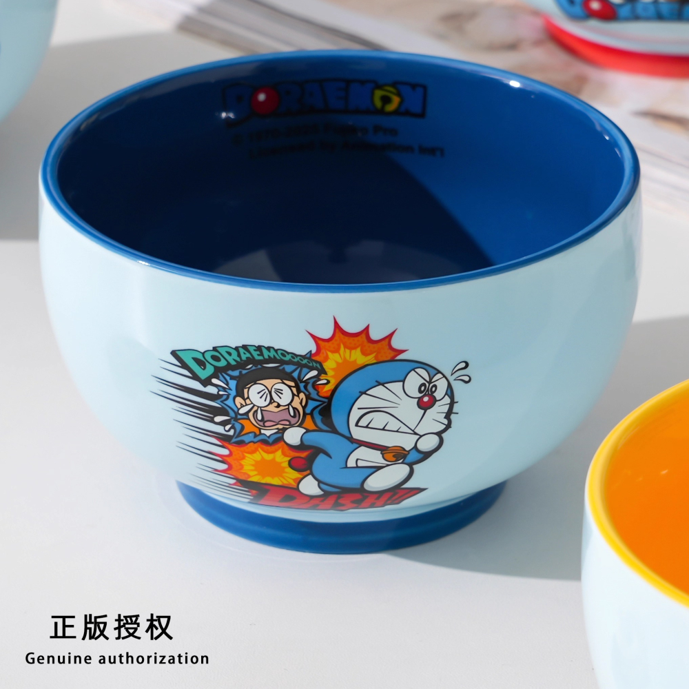 【預購】正版 哆啦A夢 飯碗 米飯 陶瓷材質 漫畫4款禮盒包裝 小叮噹 哆啦a夢 送禮 焦點-細節圖4