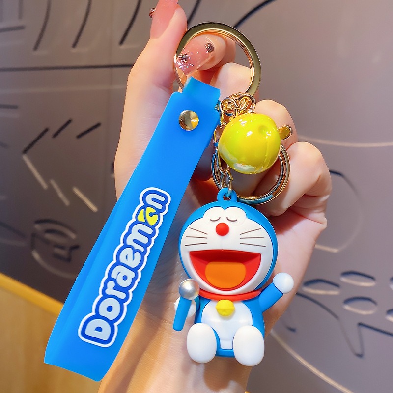 【超逗熊】現貨 哆啦A夢 鑰匙圈 鑰匙扣 掛飾 汽車 哆啦a夢 小叮噹 書包 背包 公仔 挂件 機車 吊飾-規格圖6