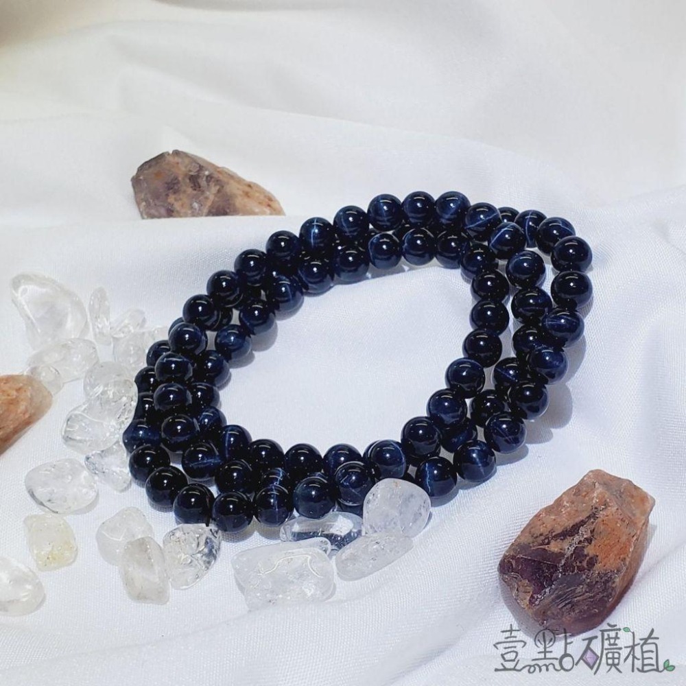 ❖晶礦❖藍虎眼 手珠 手串 藍虎眼石 礦石 水晶 鷹眼石 Tiger＇s eyes 壹點礦植-細節圖2