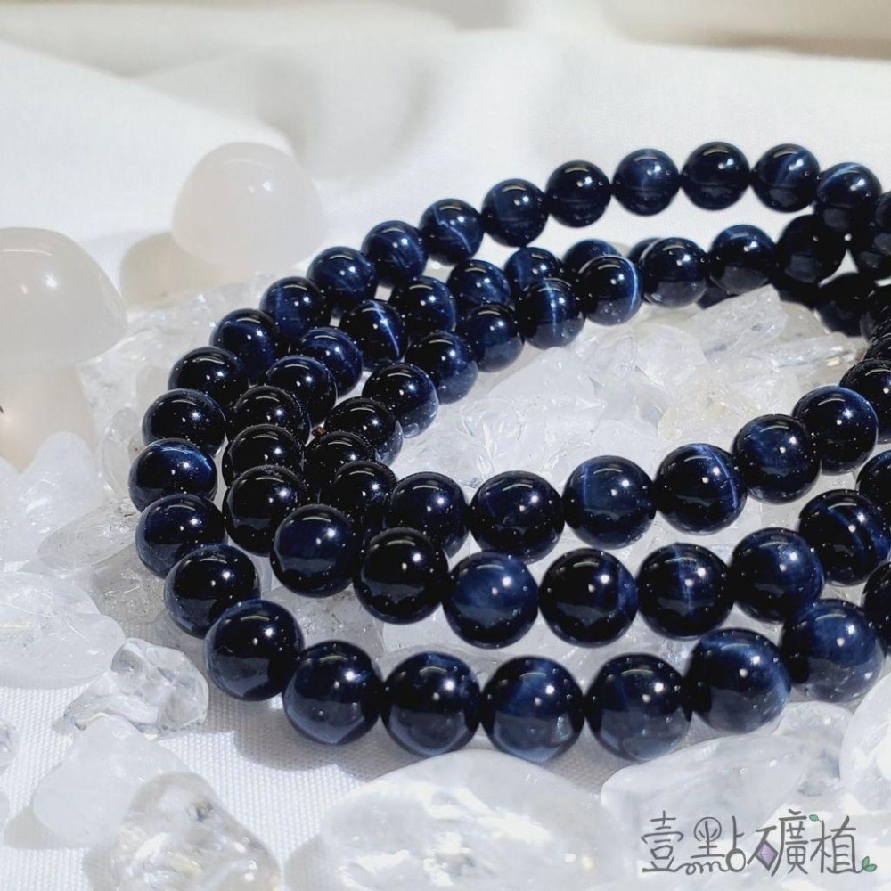 ❖晶礦❖藍虎眼 手珠 手串 藍虎眼石 礦石 水晶 鷹眼石 Tiger＇s eyes 壹點礦植-細節圖5