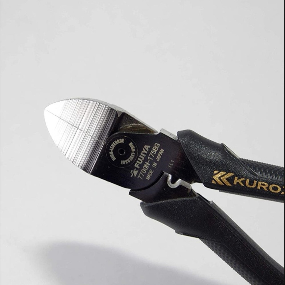 五金小匠】日本FUJIYA富士箭黑金系列KUROKIN 偏芯薄刃型斜口鉗7700N-175BG 7700N-200BG-細節圖5