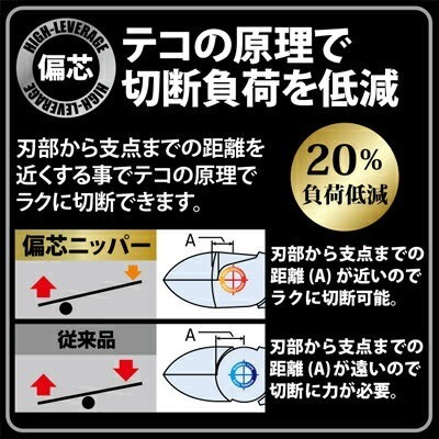 【五金小匠】日本 FUJIYA 黑金KUROKIN 700N-175BG 700N-200BG 歐式偏芯 強力斜口鉗-細節圖7