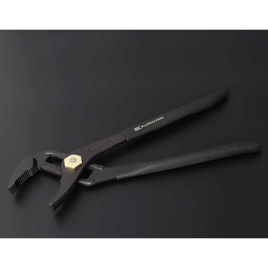 【五金小匠】日本FUJIYA 富士箭黑金KUROKIN110-250S-BG 110-250SD-BG輕量水管鉗 水道鉗-細節圖4
