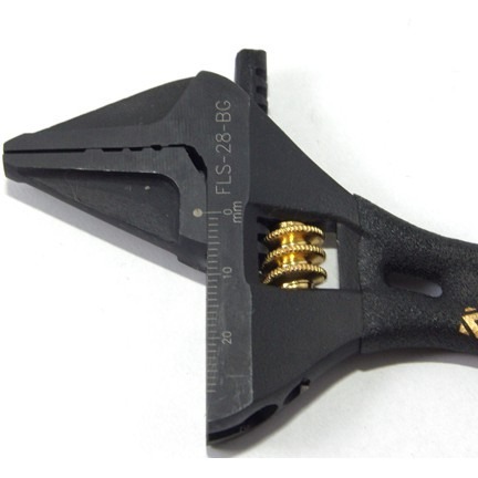 【五金小匠】日本FUJIYA 富士箭黑金KUROKIN FLS-28-BG 32 43 53短型活動板手輕量大開口短型-細節圖5