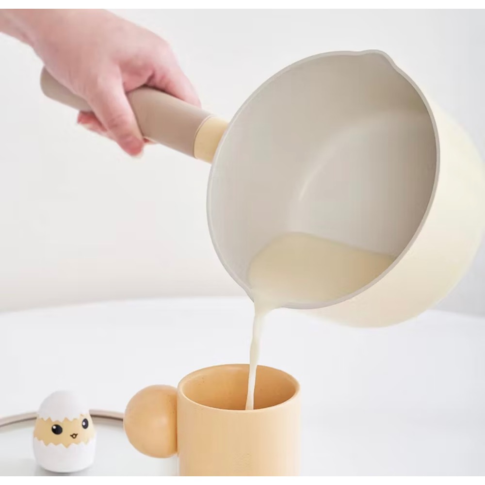 NEOFLAM 小蛇系列鑄造鍋具兩件組-單柄湯鍋+玻璃蓋16公分(IH爐可用鍋/非鐵氟龍不沾塗層)-細節圖6