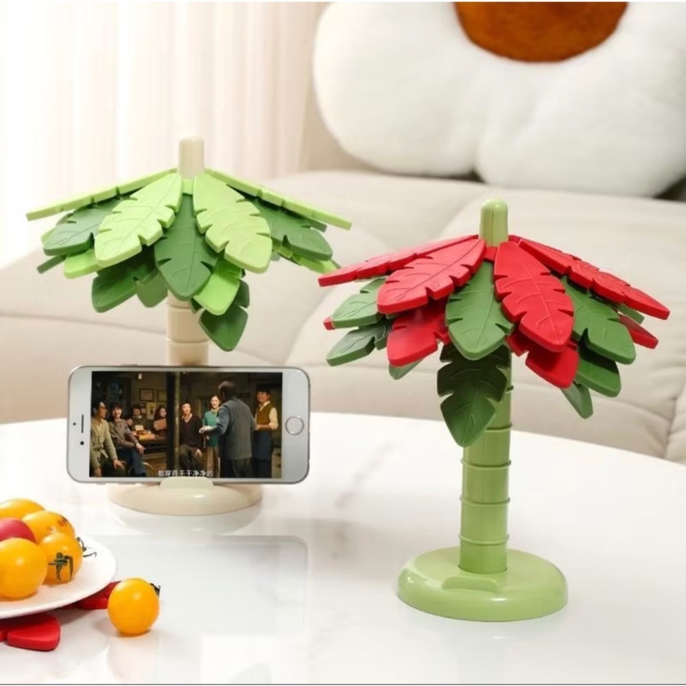 3M椰子樹隔熱墊 矽膠桌墊 耐高溫 可折叠  加厚防燙墊 手機支架 矽膠杯墊 餐桌耐熱墊 隔熱墊 鍋墊-細節圖2