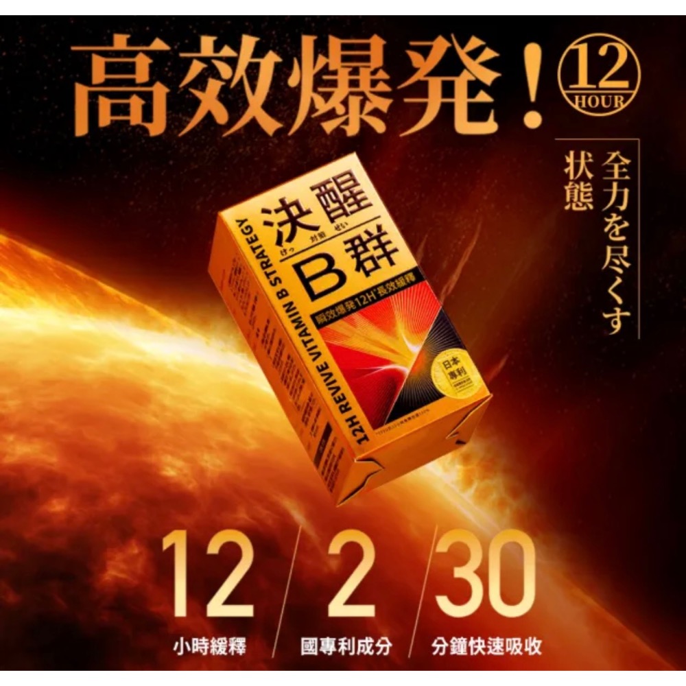 ￼￼TAIZAKU 火星生技 決醒對策B群 60錠/盒(維他命 緩釋 精神 體力)-細節圖7