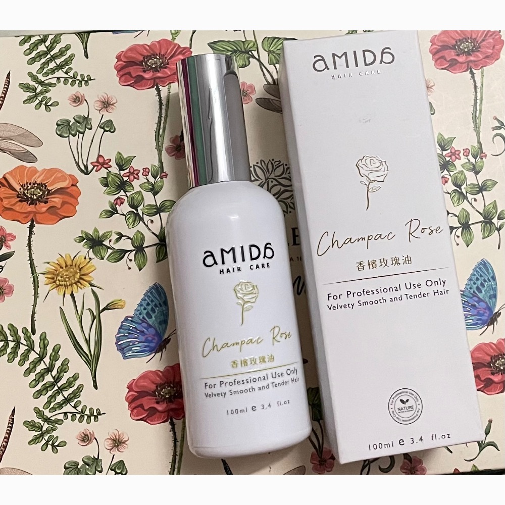 Amida蜜拉護髮油100ml香檳玫瑰油/紫玫瑰油/綠茶葉油/雪絨花油100ml-規格圖1