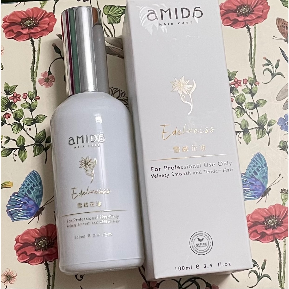 Amida蜜拉護髮油100ml香檳玫瑰油/紫玫瑰油/綠茶葉油/雪絨花油100ml-規格圖1