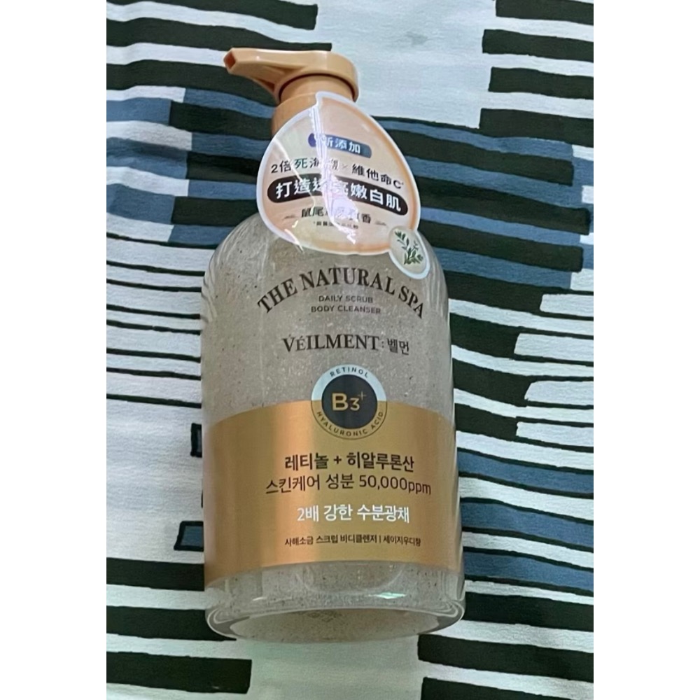 韓國LG On The Body SPA賦活沐浴露 身體清潔/沐浴乳/身體去角質香氛600g-規格圖1