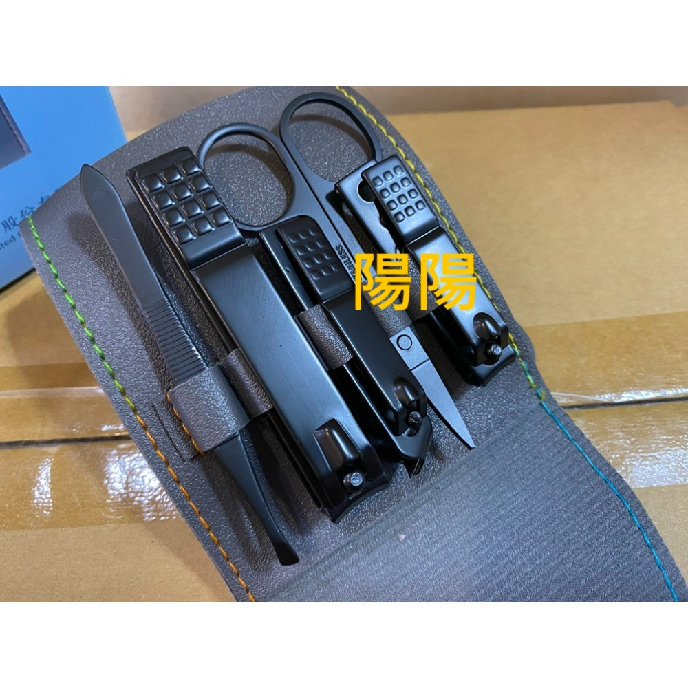 3560.【陽陽小舖】股東會紀念品 燿華 12件套曜黑不鏽鋼修容組 指甲刀 指甲鉗 指甲剪 紙盒尺寸11x10x2.5公-細節圖2