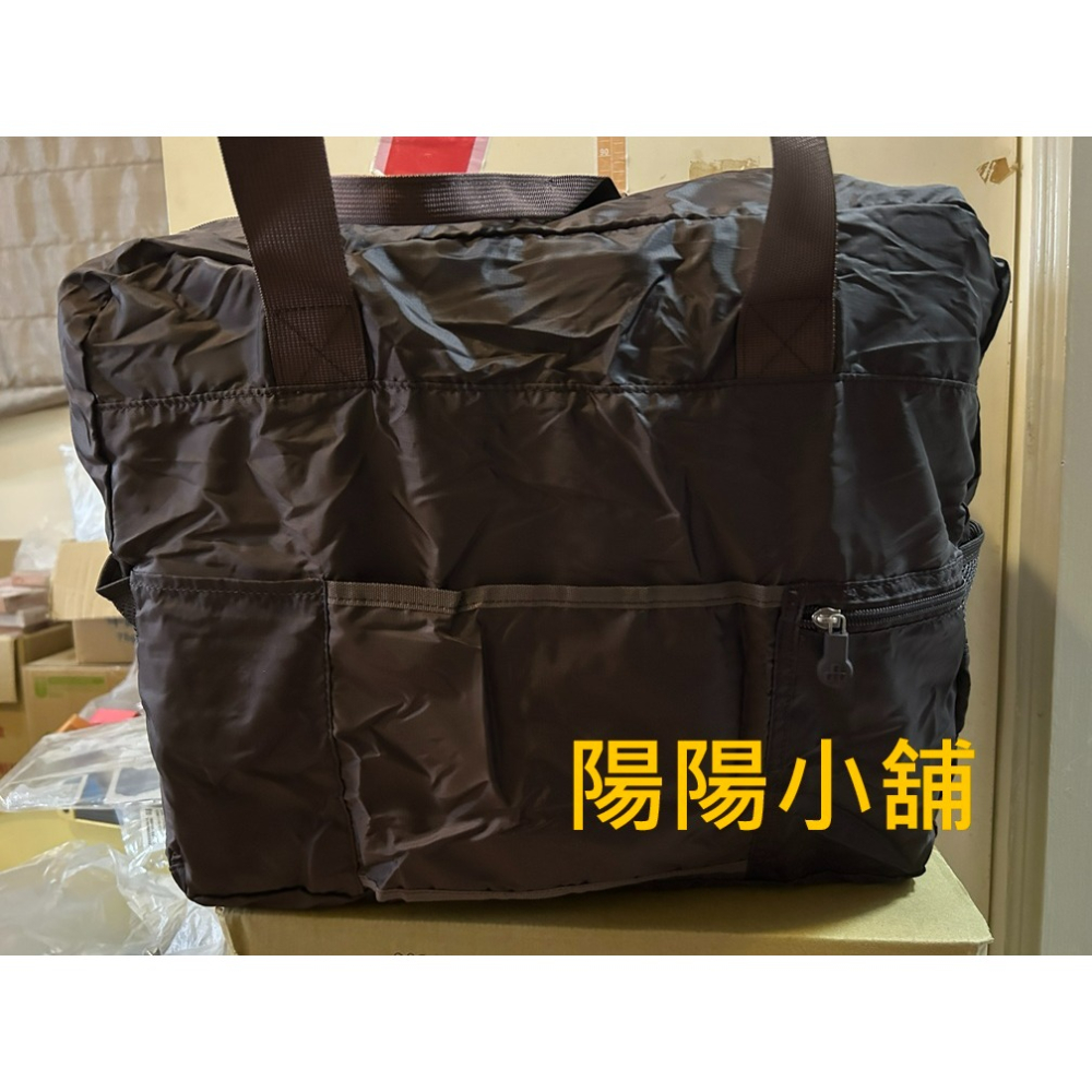 3695.【陽陽小舖】股東會紀念品 台泥 摩卡色 YU Living 折疊環保提包 44x34x21公分 袋 袋子 包包-細節圖3