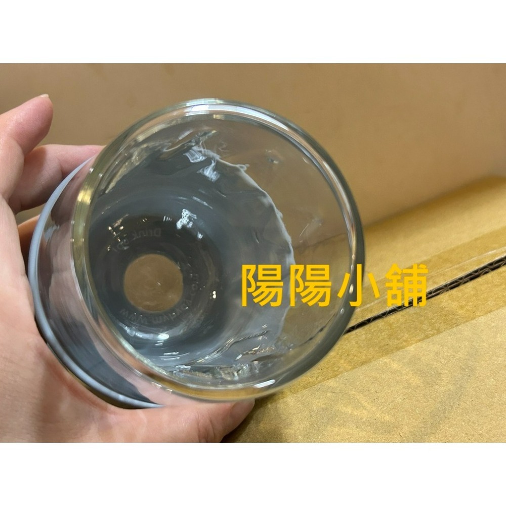 3772.【陽陽小舖】股東會紀念品 信邦 美國HYDY雙層玻璃蛋型杯 240ml 8.5x8.5x11公分 杯子 水杯-細節圖2