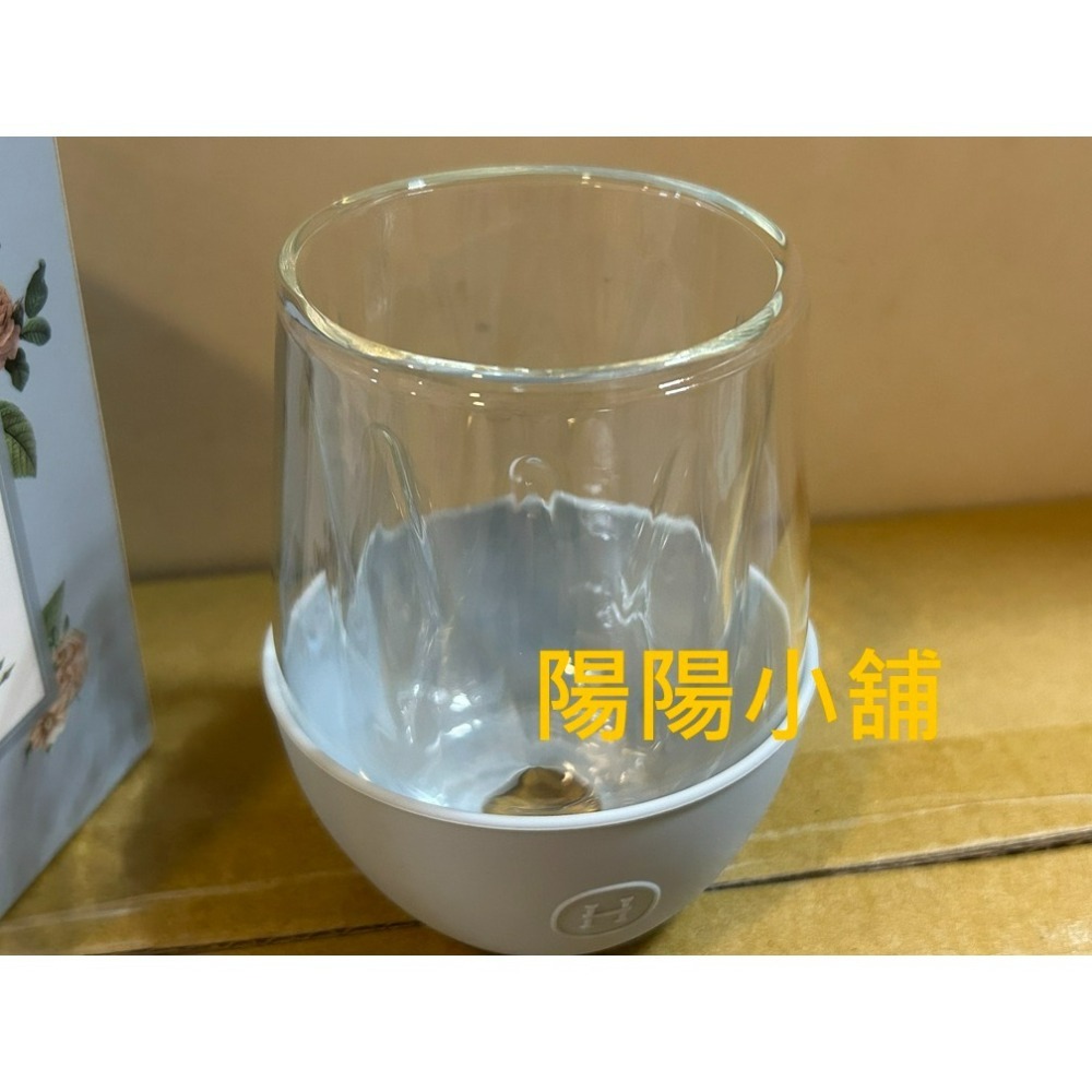 3772.【陽陽小舖】股東會紀念品 信邦 美國HYDY雙層玻璃蛋型杯 240ml 8.5x8.5x11公分 杯子 水杯-細節圖3