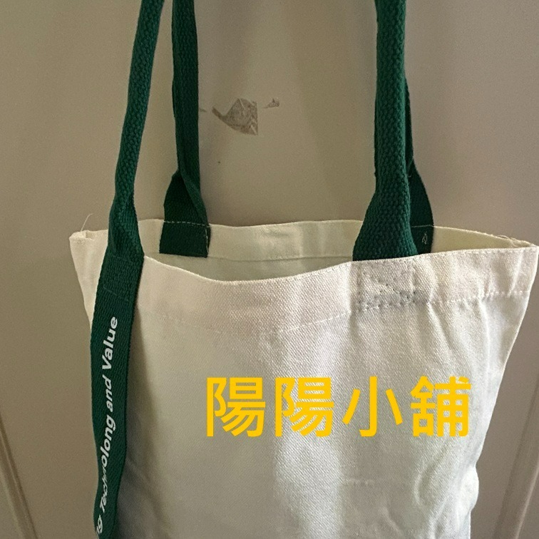3824.【陽陽小舖】股東會紀念品 威健 單邊飄帶帆布提袋 33x38公分 帆布袋 購物袋 袋子 包包 環保袋 手提袋-細節圖4