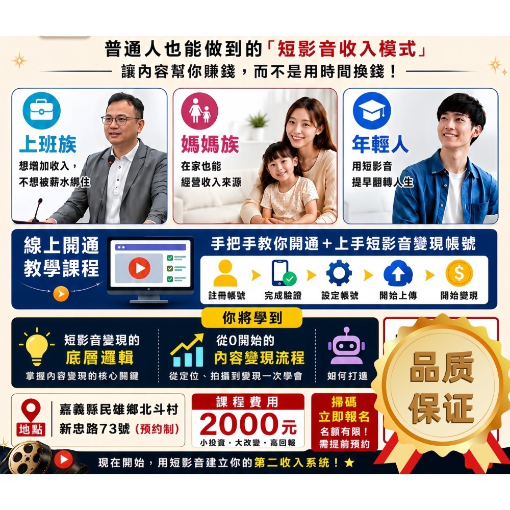 如何運用短影音創造被動收入(線上教學影片課程)-細節圖2