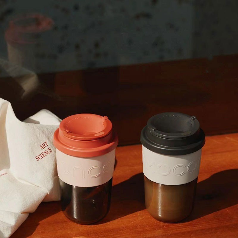momoconcept 冰拿鐵·隨行咖啡杯Tritan款 380mL(日曬穆哈/灰)-細節圖2