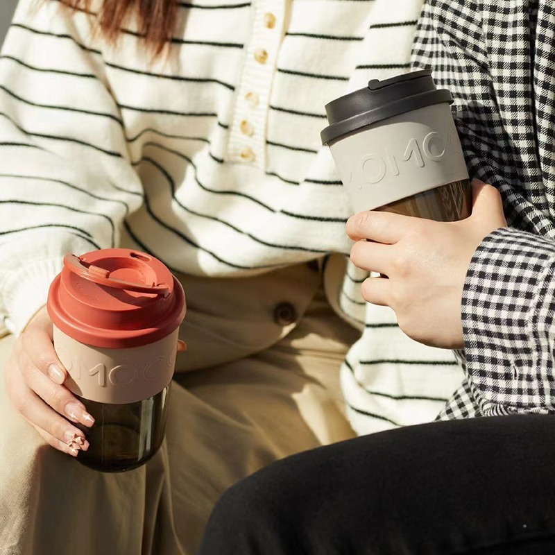 momoconcept 冰拿鐵·隨行咖啡杯Tritan款 380mL(日曬穆哈/灰)-細節圖4