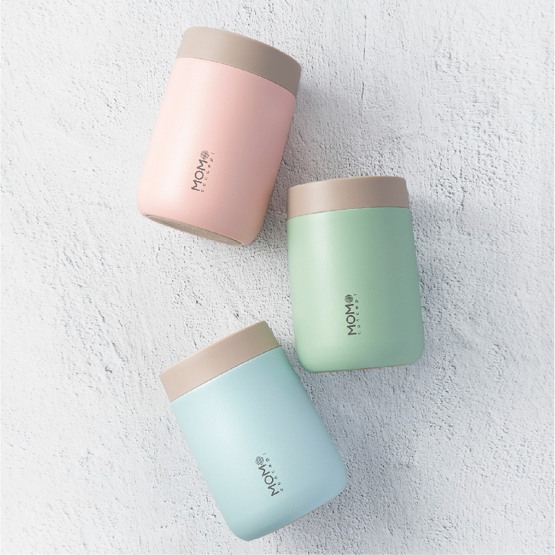 momoconcept Cube 立方夏日馬卡龍保溫杯360mL(粉/紅/藍/黃/綠)-細節圖2