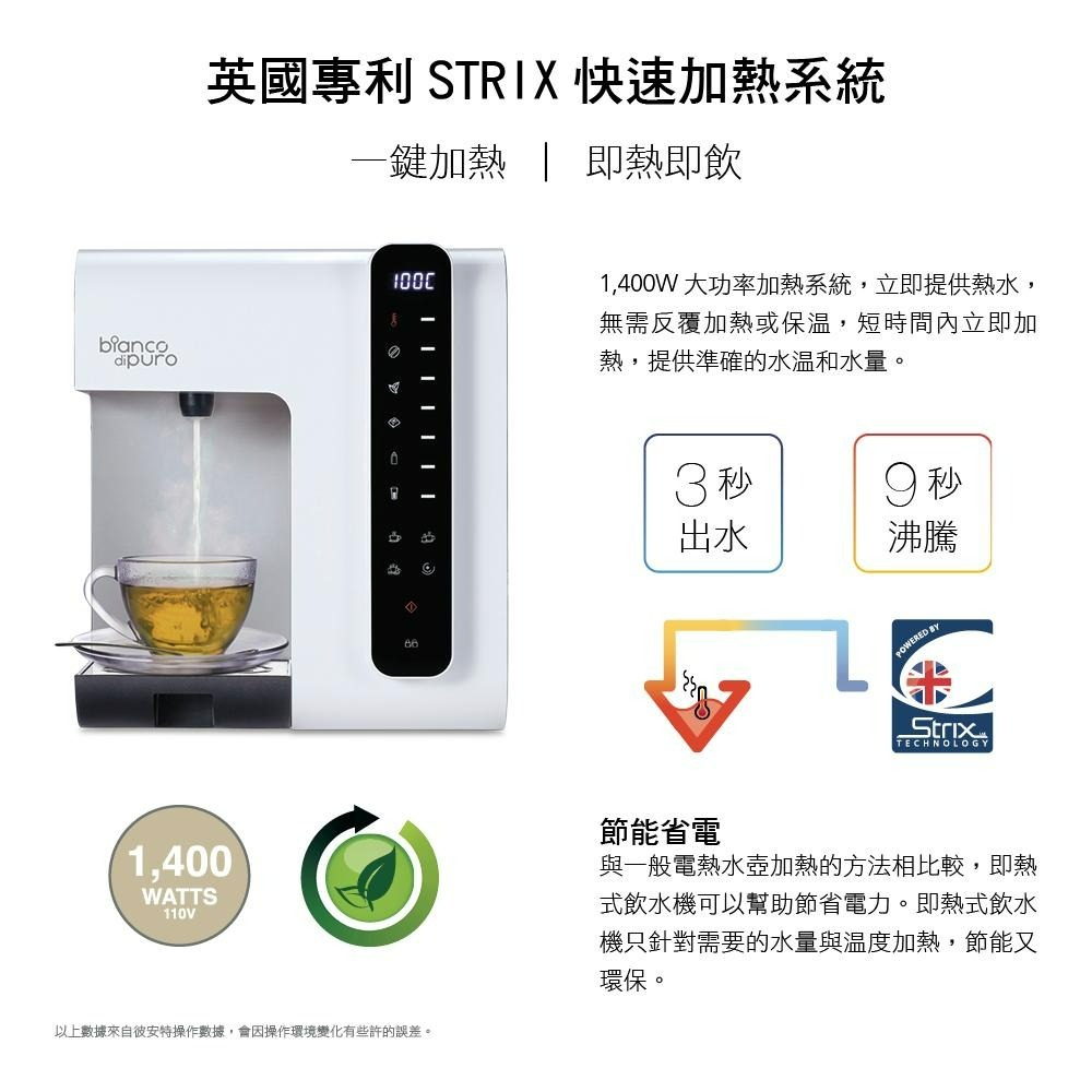 德國 Bianco di puro 彼安特 Bianco 即熱式飲水機 WS800 即熱飲水機 瞬熱飲水機 即熱開飲機-細節圖3