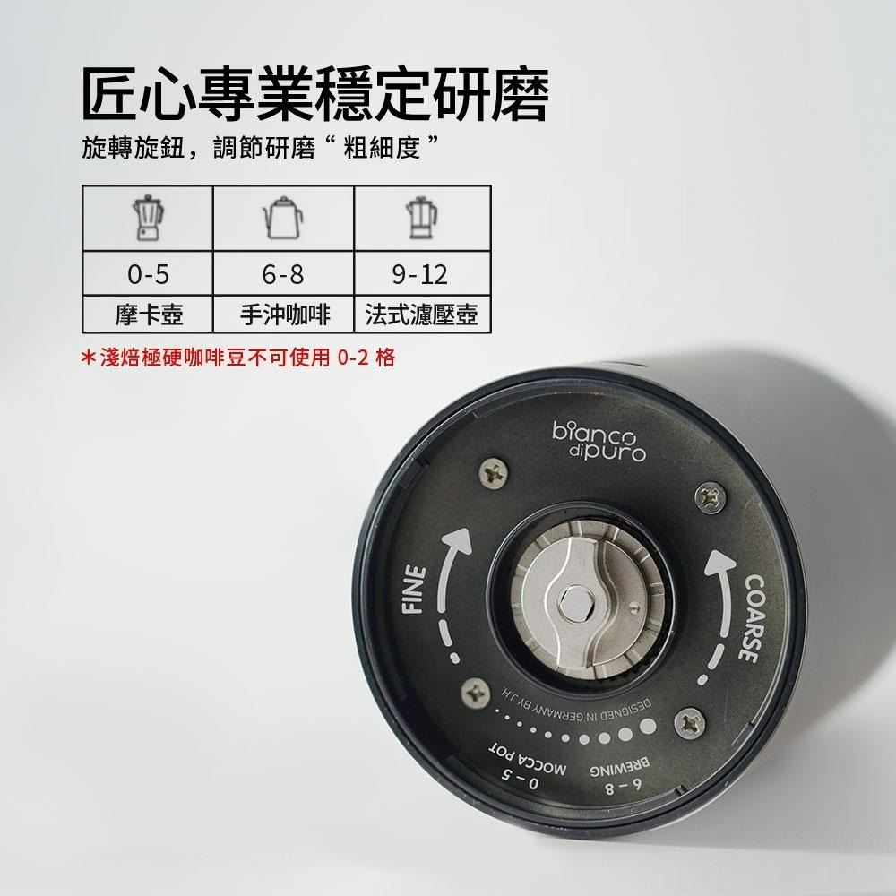 德國 Bianco di puro 彼安特 Bianco MULINO GO 咖啡研磨機 電動磨豆機 磨豆機電動-細節圖7