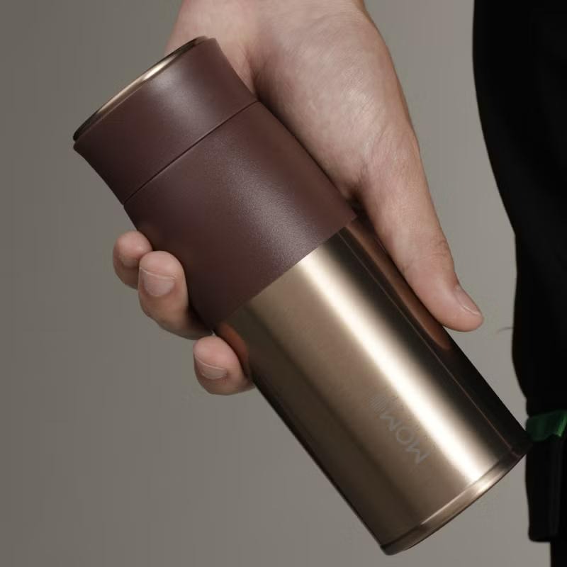 日本 MOMOconcept Lupinus 露貝思 不鏽鋼玫瑰金保溫杯 400ml-細節圖3