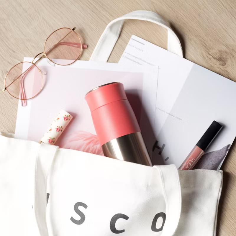 【日本 MOMOconcept】momoconcept Lupinus 露貝思 不鏽鋼玫瑰金保溫杯 400ml-細節圖4