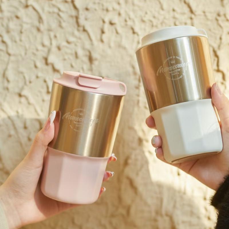 【日本 MOMOconcept】momoconcept 幾何棱線保溫咖啡杯 咖啡保溫杯 不鏽鋼咖啡杯-細節圖4