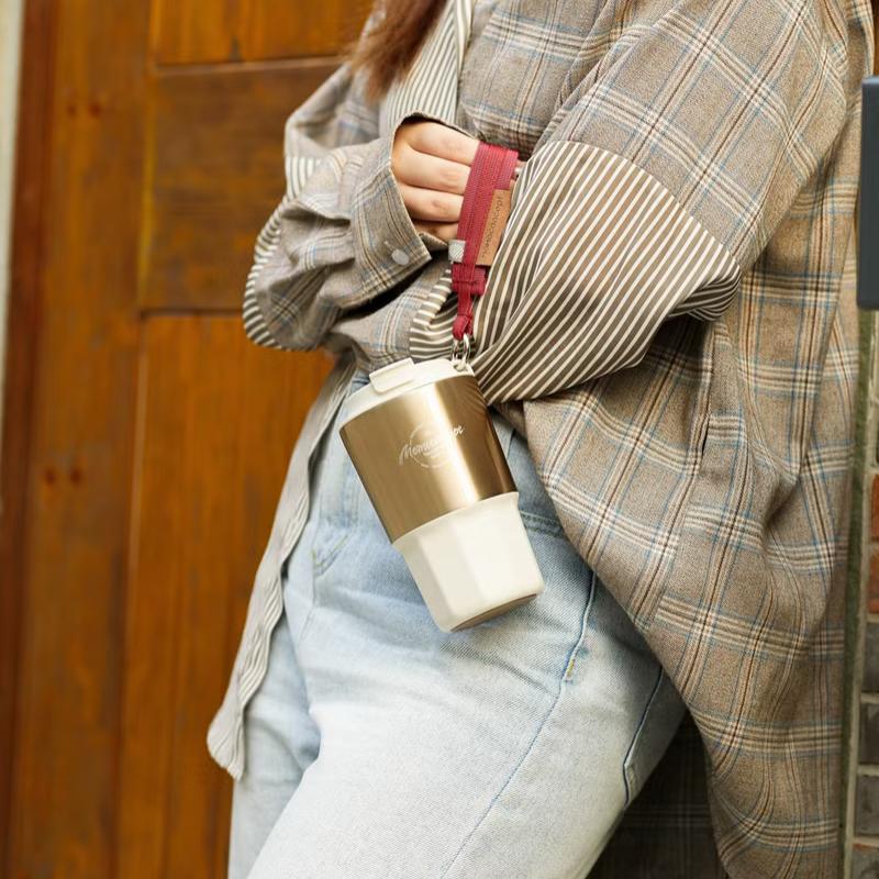 【日本 MOMOconcept】momoconcept 幾何棱線保溫咖啡杯 咖啡保溫杯 不鏽鋼咖啡杯-細節圖5