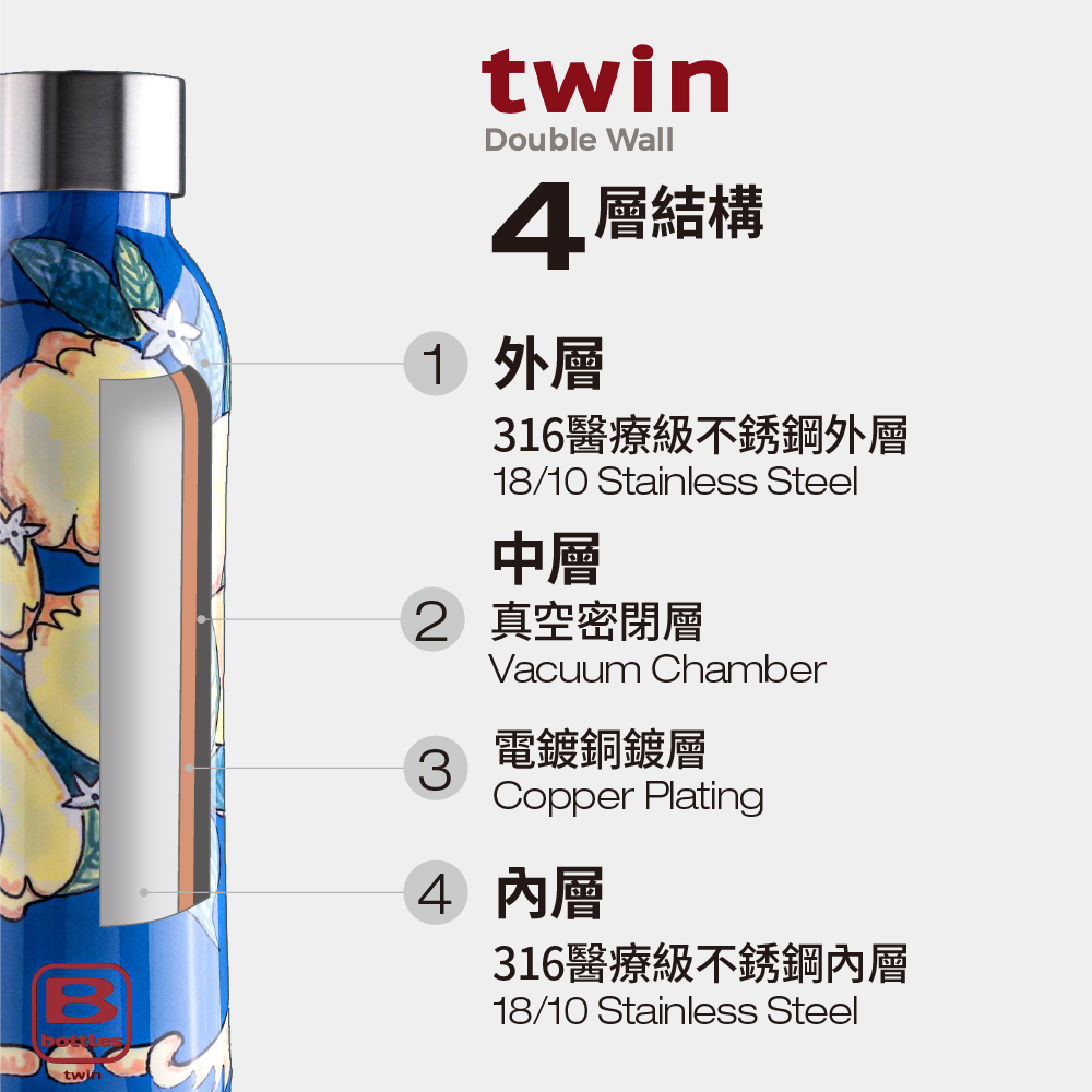 布加迪 BUGATTI 保溫瓶 義大利設計師 忘憂荷池保溫瓶 350ml 保溫瓶 316不鏽鋼保溫杯 水壺 保溫壺-細節圖2