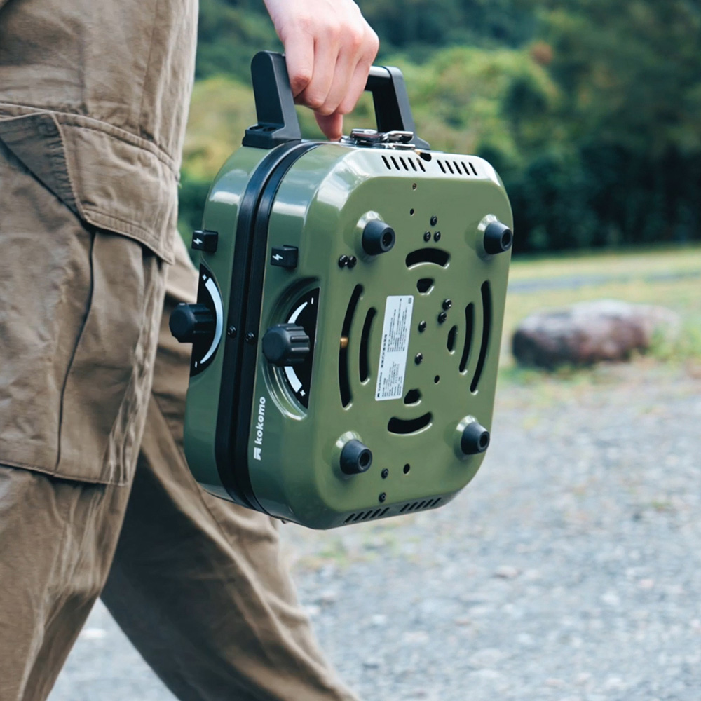 日本 KOKOMO 貝殼爐 便攜折疊雙口瓦斯爐 KO-L2022-細節圖5