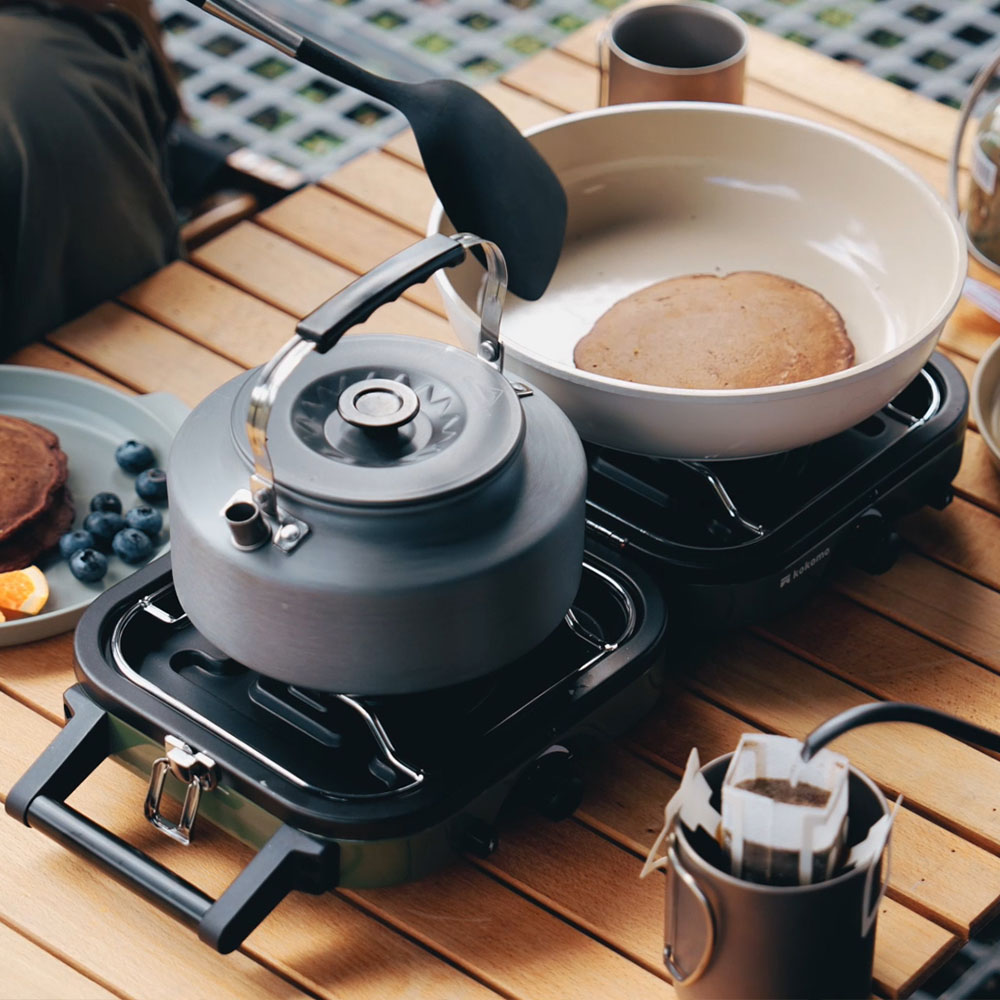 日本 KOKOMO 貝殼爐 便攜折疊雙口瓦斯爐 KO-L2022-細節圖8