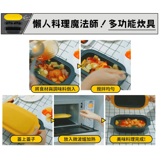 日本 KOKOMO 微波廚具 多功能兩用雙層炊具 KO-WB24C (微波專用)-細節圖4
