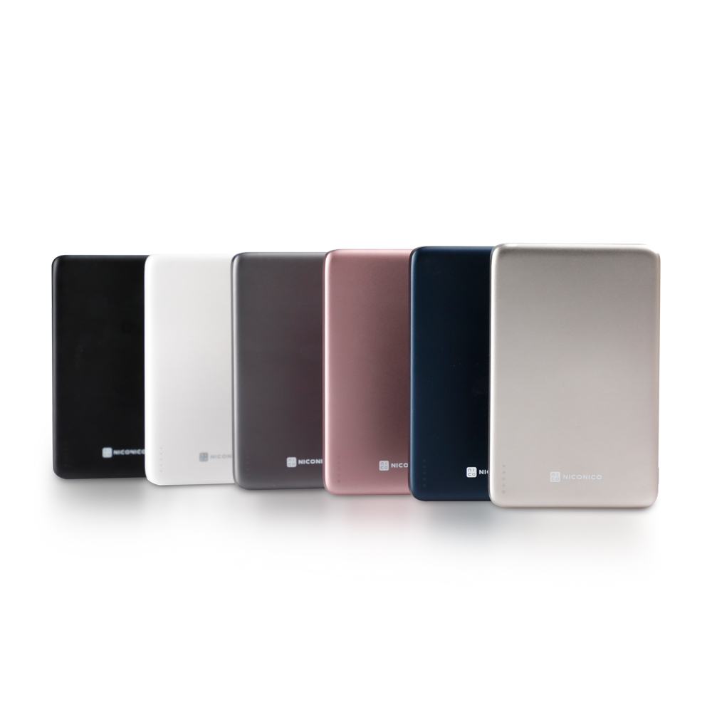 日本 NICONICO Superthin極度輕薄 磁吸行動電源 5000mAh POT-483-細節圖2